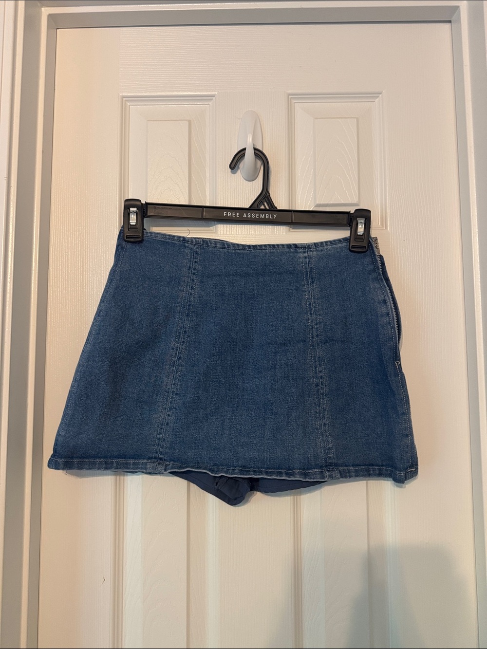 Altar'd State Blue Denim Mini Skort